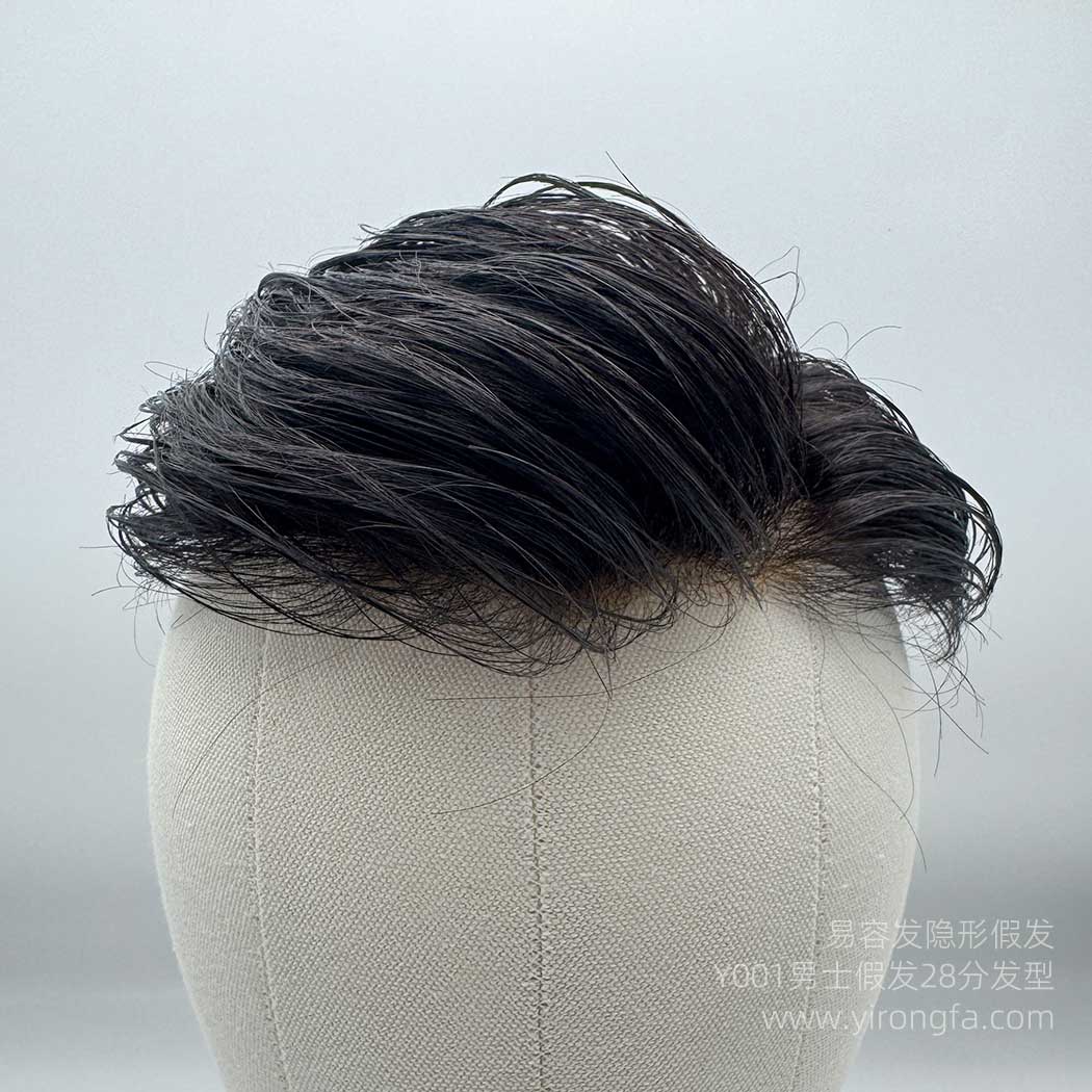 Y001男士假发28分发型