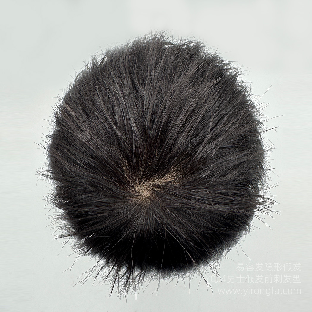 Y004男士假发前刺头型