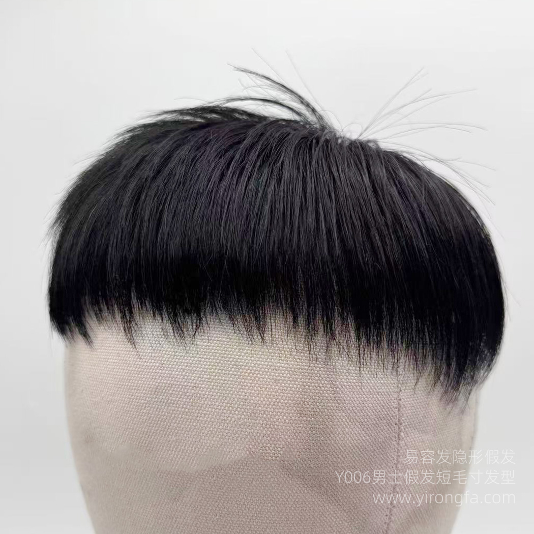 Y006男士假发短毛寸发型