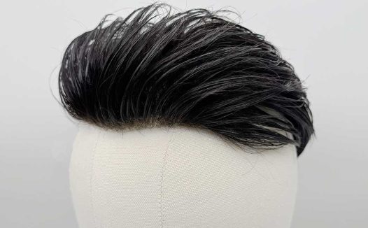 Y002男士假发中背头型