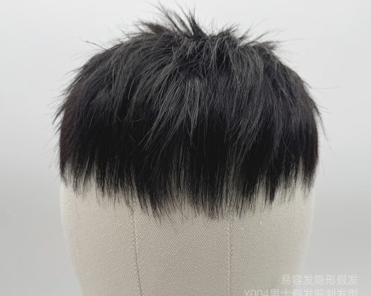 Y004男士假发前刺头型