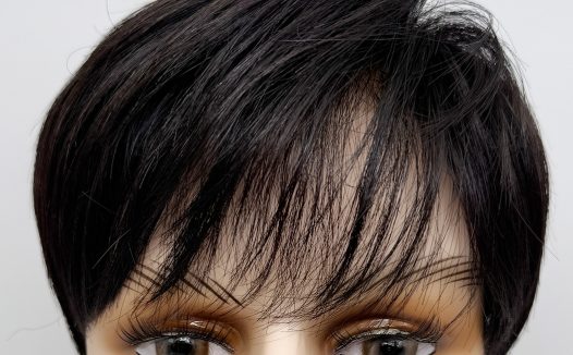 Y007男士假发长微分碎盖发型