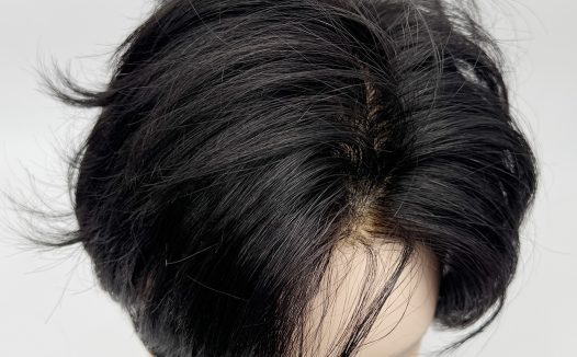 Y012男士假发长空气37分发型