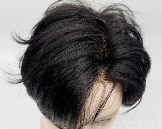 Y012男士假发长空气37分发型