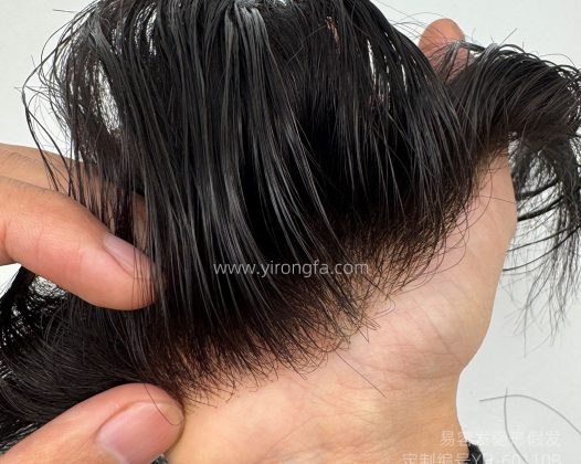 【定制假发】YH-60110B瑞士网漂扣发际线